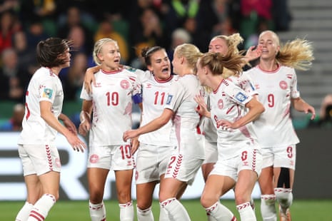 Denmark take a deserved lead.