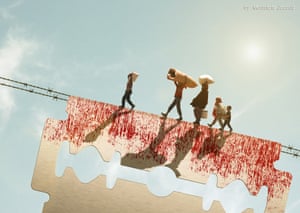 Syrian Exile Artist by Moustafa Jacoub, a Syrian artist