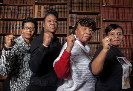 (From left) Geneva Reed-Veal (mother of Sandra Bland), Sybrina Fulton, Gwen Carr (mother of Eric Garner) and Valerie Bell (mother of Sean Bell) at the Oxford Union in 2016.