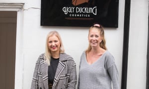 Amber Smith and Claire Woodcraft from Ugly Ducklings Cosmetics.
