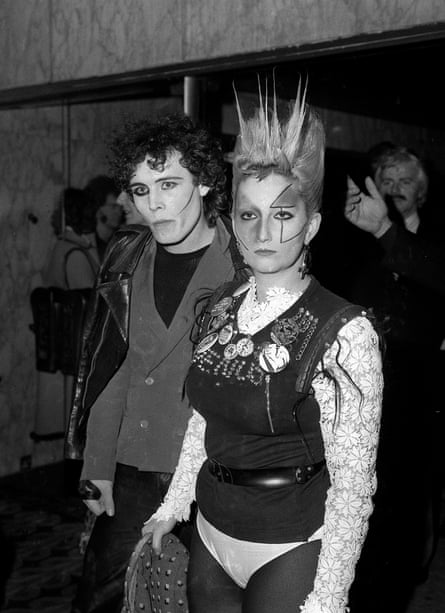 With Adam Ant at the premiere of Saturday Night Fever, in 1978.