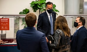 Mitt Romney taking questions on Capitol Hill earlier this month.