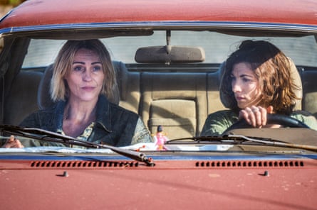 Jodie Whittaker as Sam and Suranne Jones as Bert in Frauds.