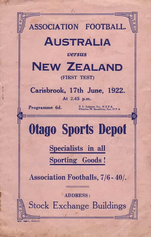 The programme from the first Test.