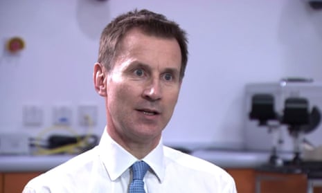 Jeremy Hunt said progress was ‘disappointingly slow’ in some areas.