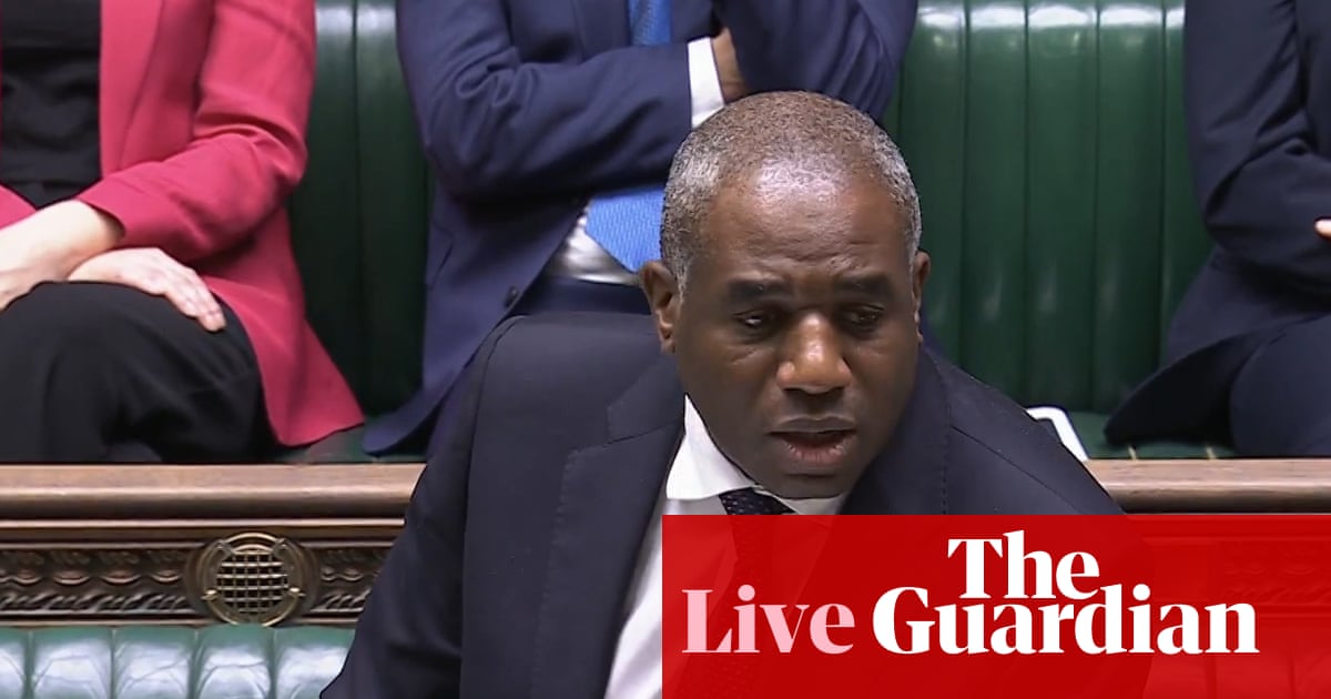Jury trials to be scrapped for cases where sentences are likely to be less than three years, says Lammy – UK politics live