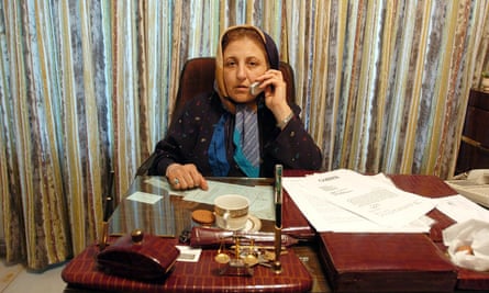 Shirin Ebadi in her office in Tehran in 2005.
