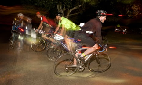The Dunwich Dynamo - the annual 120-mile overnight bike race from London to Dunwich in Suffolk. 