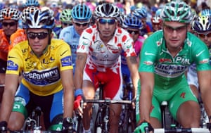 Alberto Contador in yellow at the 2007 Tour de France, one of the most controversial races of recent years.