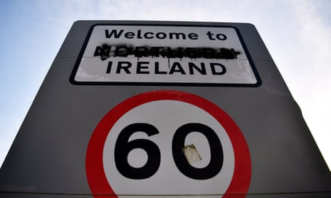 Sign at Irish border