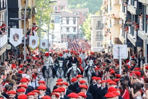 The traditional Alarde parade in Irun