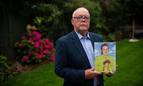 Michael O’Hare with the picture of his sister, Majella O’Hare, who was shot dead by a British Army soldier in 1976