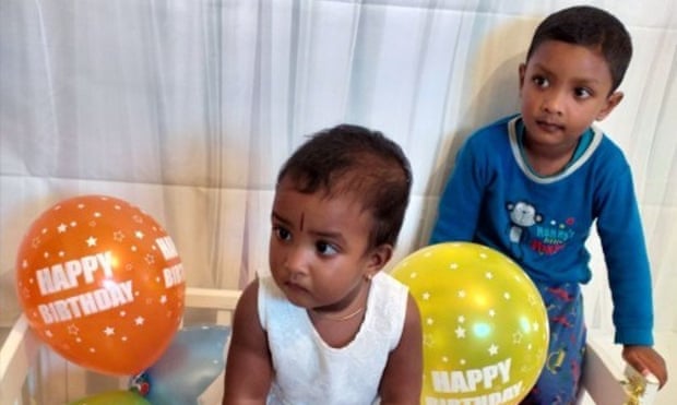 Pavinya, 19 months, and Nigash, three, who were attacked by their father at home, in Ilford, London, last April. They both died. 