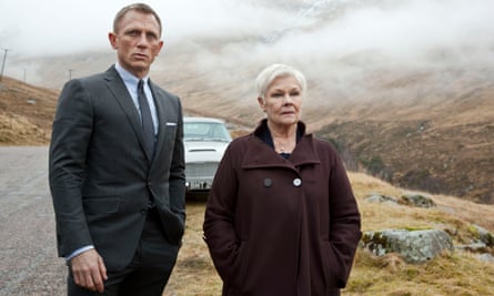 Mythic … Daniel Craig and Judi Dench in Skyfall.