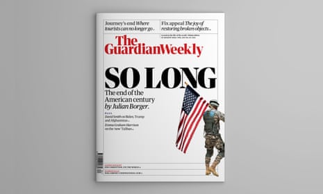 The cover of the 27 August edition of Guardian Weekly. 