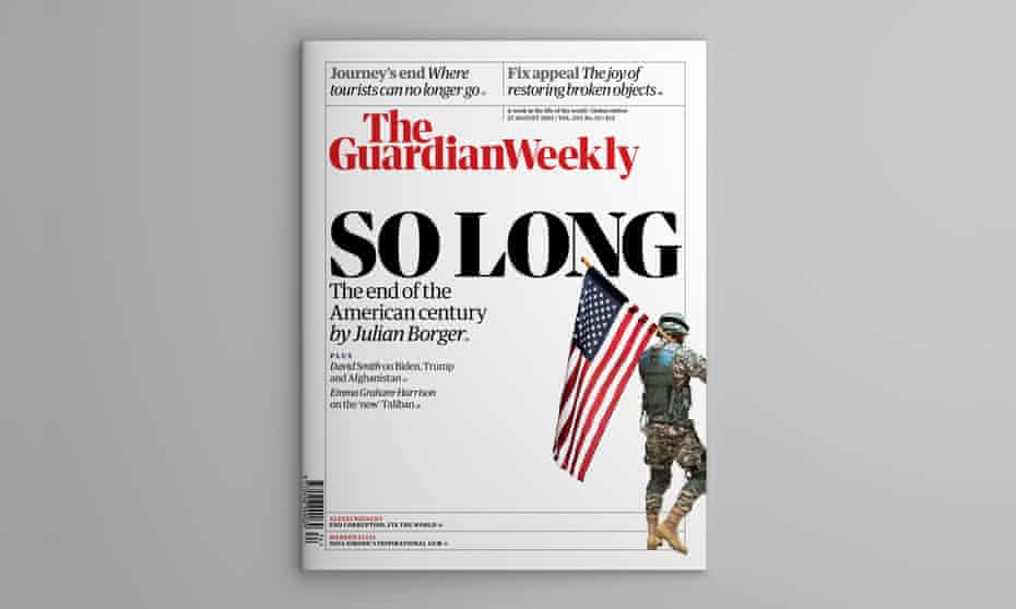 The cover of the 27 August edition of Guardian Weekly. 