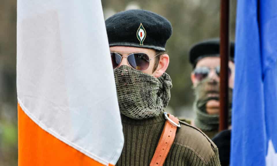 An Easter Rising commemorative march by the Irish Republican Socialist party