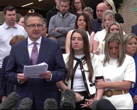 Henry Nowak’s father, Mark, speaks to the media outside Southampton crown court, 1 June 2026.