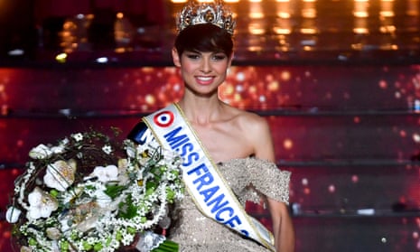 Eve Gilles after winning the Miss France pageant in Dijon, France, on 16 December, 2023.