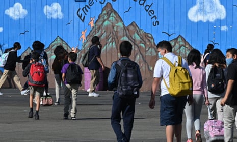 Students walk to class in Los Angeles