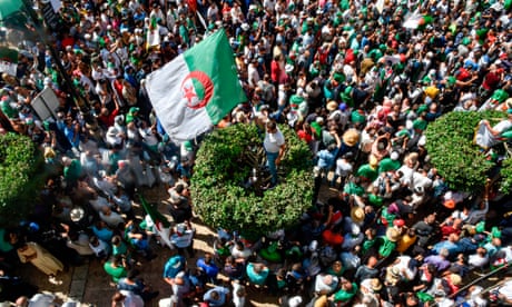 Protesters in the Algerian capital