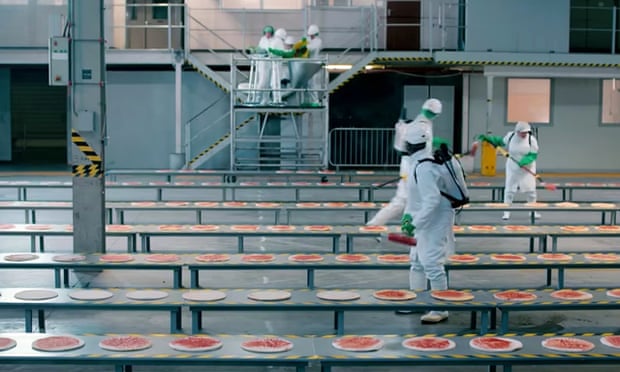 Part of a Domino’s pizza TV advert.