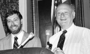 Sam Schwartz with longtime New York mayor Ed Koch
