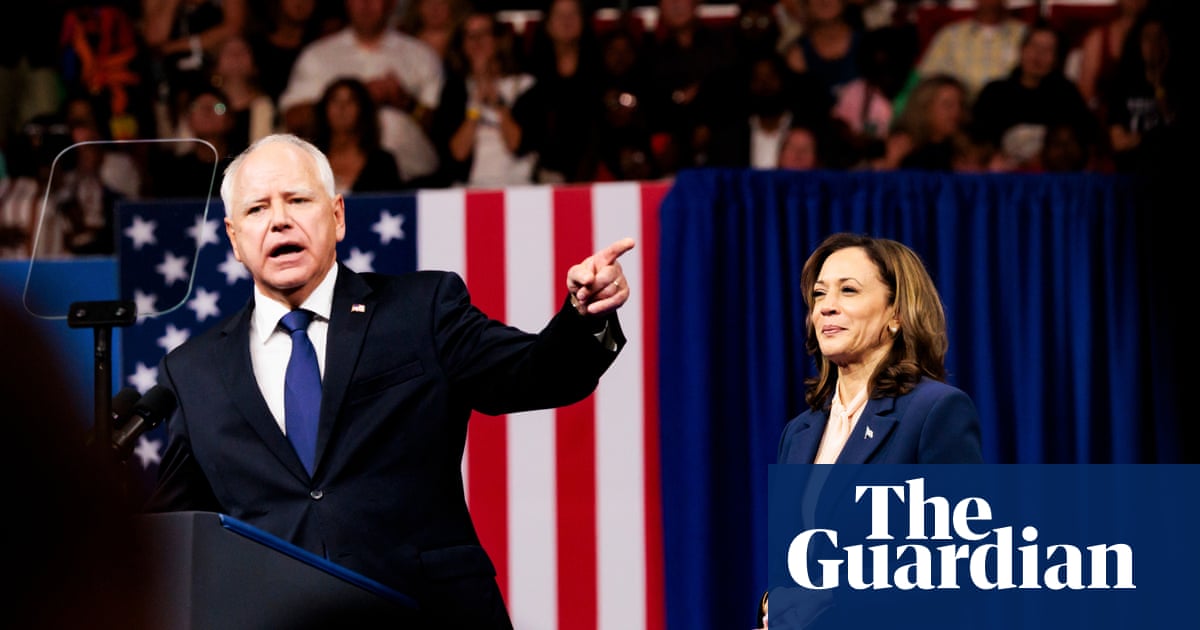 Kamala Harris tells of dismay as Tim Walz ‘fumbled’ debate answer in book
