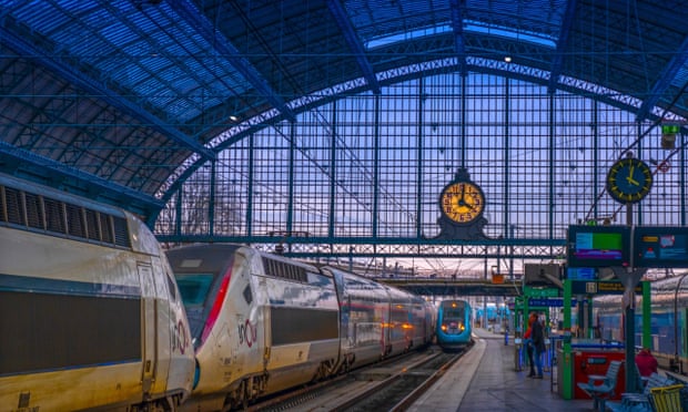 France, Nouvelle Aquitaine, Gironde, Gare Saint Jean railway station at Bordeaux