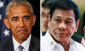 US-Philippines relations have been soured by comments about Barack Obama by his opposite number Rodrigo Duterte.