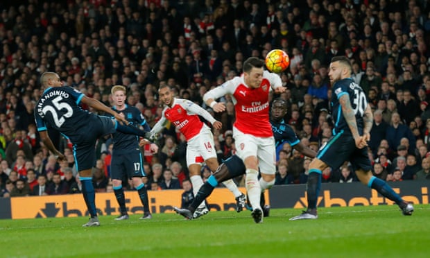 theo walcott goal man city emirates arsenal