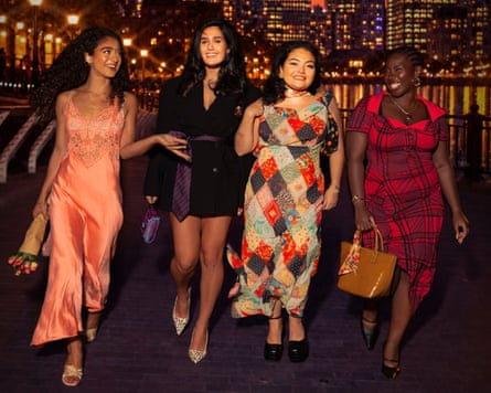 Four women prepare for a night out in The Guest List.