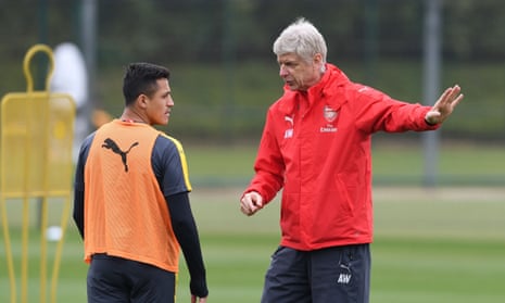 ‘Why would you sell him to another Premier League club? You want to be as strong as you can and not strengthen other teams,’ said Arsène Wenger, right, of Alexis Sánchez.
