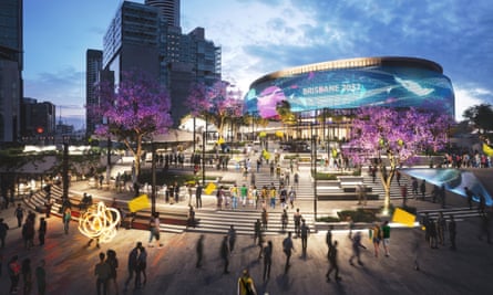 Designs for the new 17,000 seat Brisbane Live arena at Roma Street have been released ahead of the 2032 Olympic Games.