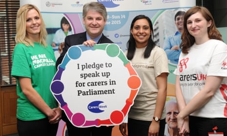 Filibustering Philip Davies MP pledged his support to carers as part of the national Carers Week 2015 awareness campaign, in June. 