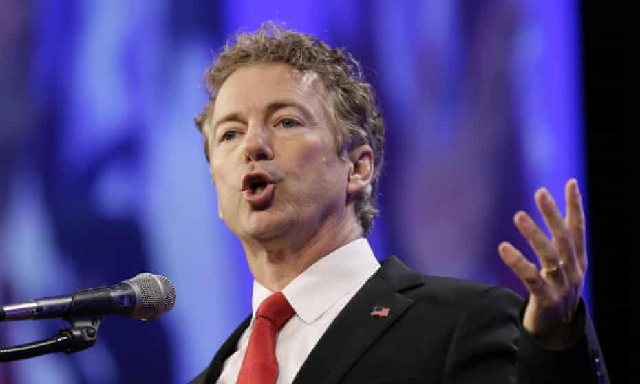Rand Paul tweeted on Monday: ‘I’ve thrown down my marker.’