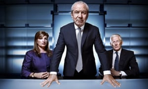 Karren Brady, Alan Sugar and Nick Hewer in The Apprentice, 2011.