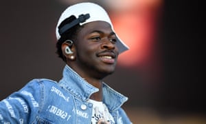 Lil Nas X performing at Glastonbury 2019.