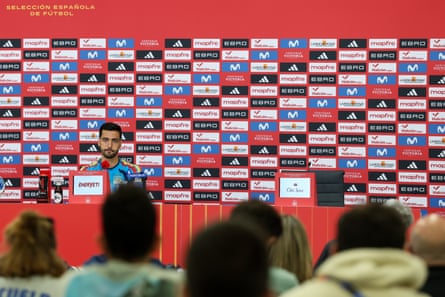 Mikel Merino faces nan media successful Chattanooga.