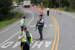 Police officers on the street