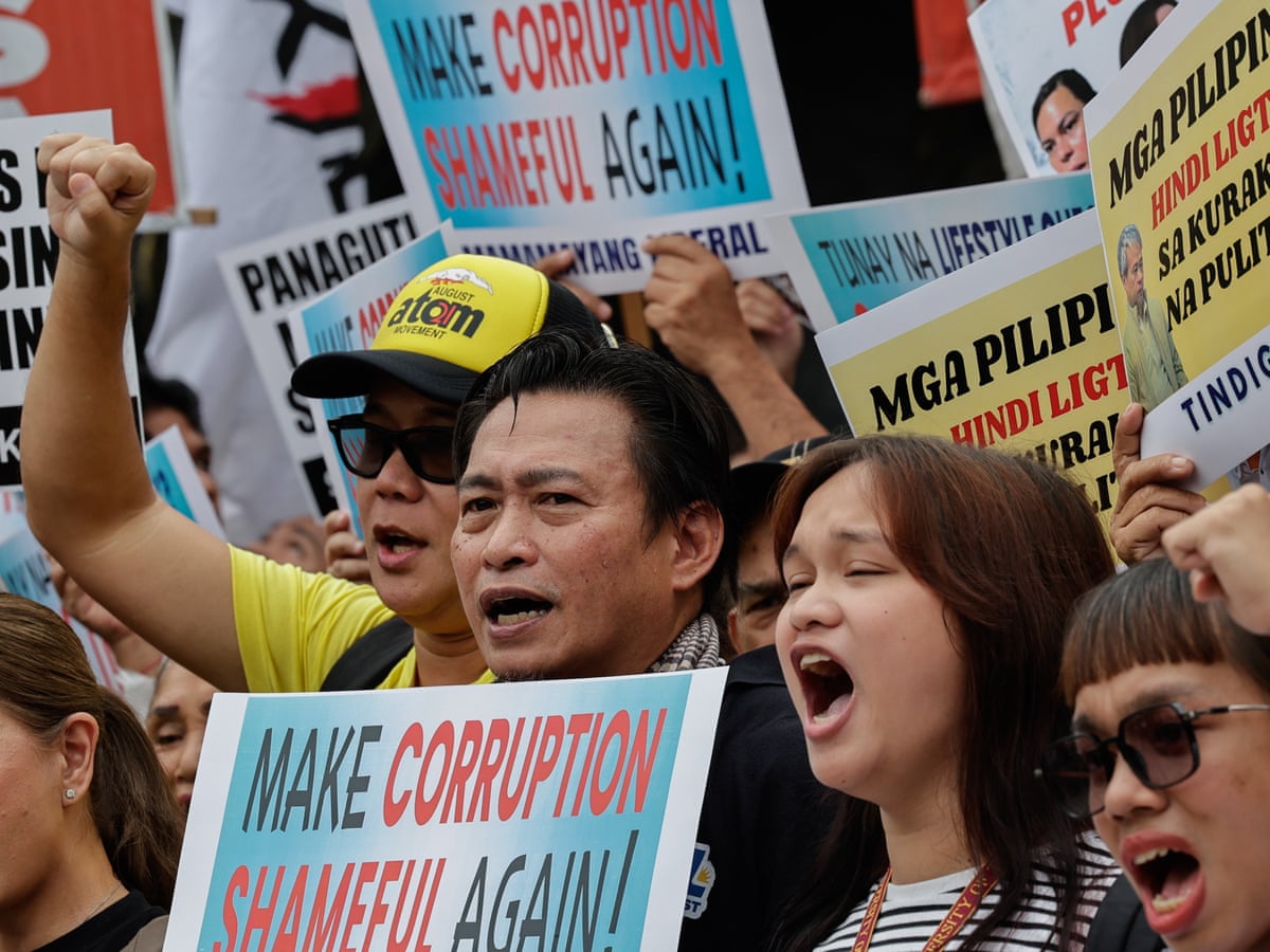 Mass protest expected in Philippines capital amid public fury over alleged corruption in government projects | Philippines | The Guardian