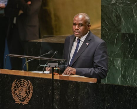 Deputy prime minister, David Lammy addresses the UN general assembly in New York.