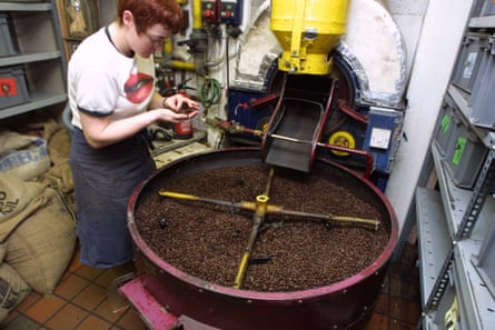 A roaster at Monmouth Coffee.