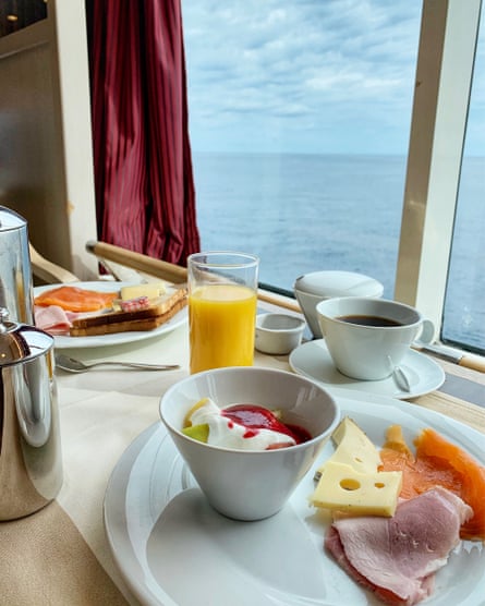 Breakfast on board the ferry
