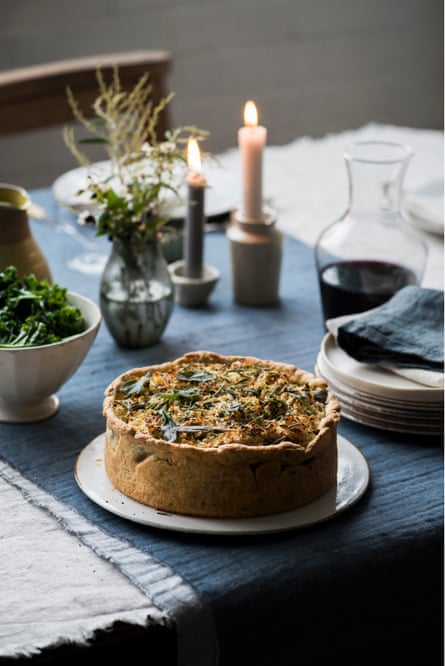 Anna’s celeriac and sweet garlic pie is often first to disappear from the Christmas table.