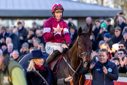 Jack Kennedy after winning with Brighterdaysahead