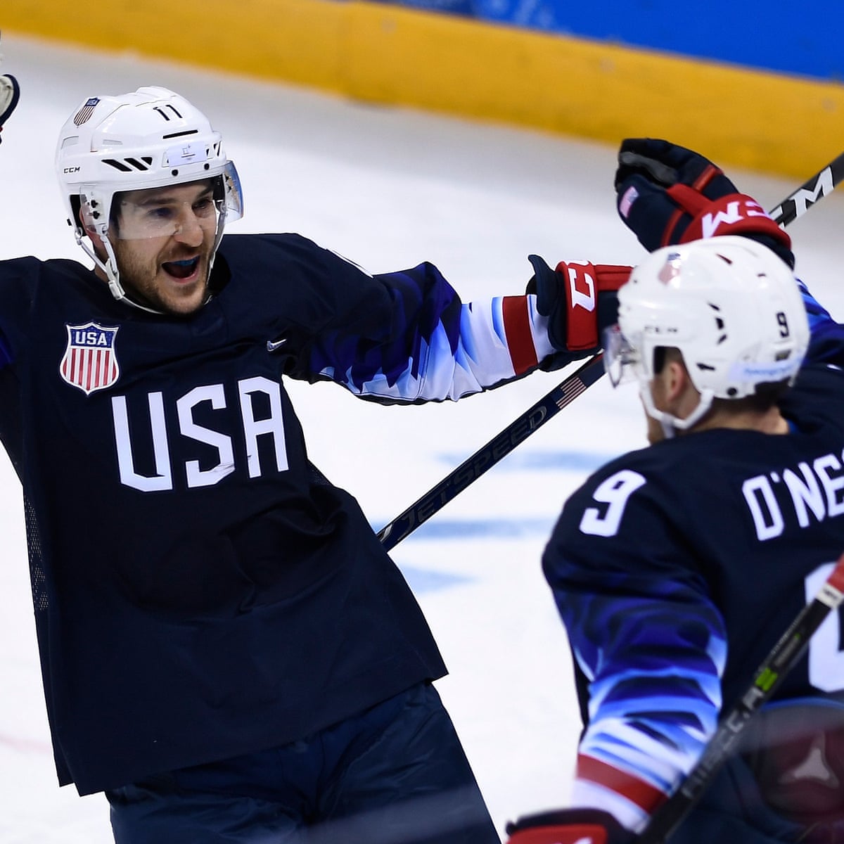 Usa Men S Hockey Team Through To Last Eight At Olympics With Slovakia Rout Winter Olympics 18 The Guardian Usa Men S Hockey Team Through To Last Eight At Olympics With Slovakia Rout Winter Olympics 18 The Guardian