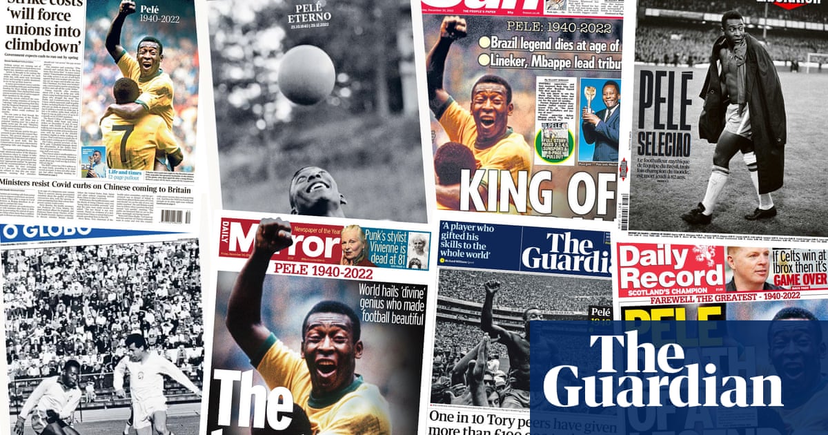 Pel eterno: what international front pages say about the death of the footballing great