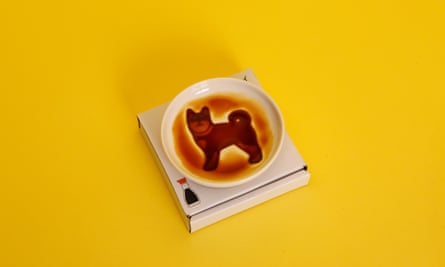 Arta soy sauce dish with sheba dog