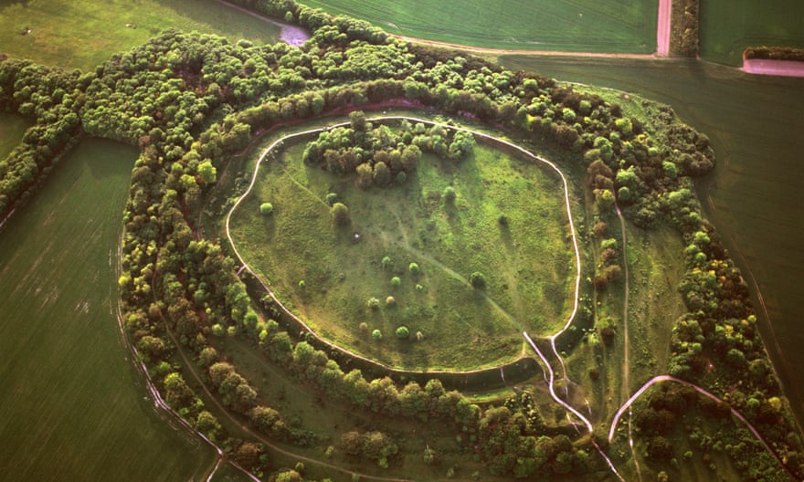 Aerial image of Danebury Ring